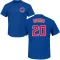 Youth Chicago Cubs Bob Dernier Royal Roster T-Shirt