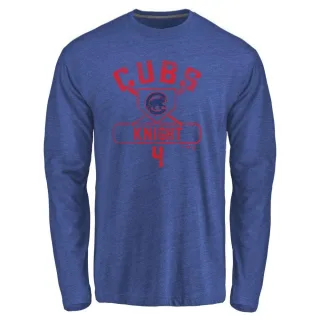 Youth Chicago Cubs Caleb Knight Royal Base Runner Long Sleeve T-Shirt