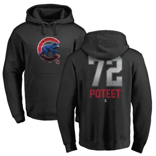 Youth Chicago Cubs Cody Poteet Black Branded Midnight Mascot Pullover Hoodie -