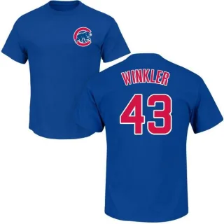 Youth Chicago Cubs Dan Winkler Royal Roster T-Shirt