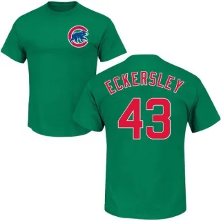 Youth Chicago Cubs Dennis Eckersley Green St. Patrick's Day Roster T-Shirt