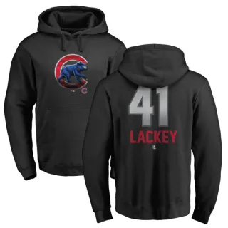 Youth Chicago Cubs John Lackey Black Branded Midnight Mascot Pullover Hoodie -