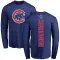 Youth Chicago Cubs Mickey Morandini Royal Backer Long Sleeve T-Shirt