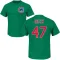 Youth Chicago Cubs Rod Beck Green St. Patrick's Day Roster T-Shirt